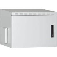 Wandgehäuse IP55 - zur Anwendung im Außenbereich - 600x600 mm (BxT), IT-Schrank hellgrau, 16 Höheneinheiten