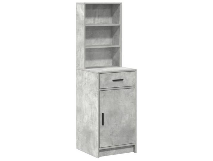FAF-NEUF* Armoire haut Buffet d'entréee - Gris béton - 40x41x135 cm en bois d'ingénierie JUILLET123116