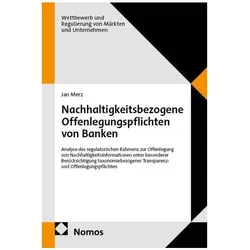 Nachhaltigkeitsbezogene Offenlegungspflichten von Banken, Fachbücher