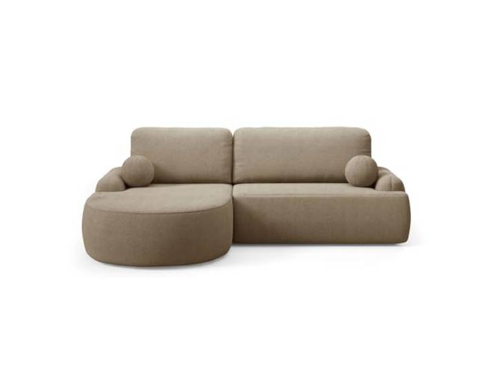 Lookway Rundes Ecksofa Cleo, Cappuccino, 264x172 cm Quelle 18, Linke Seite