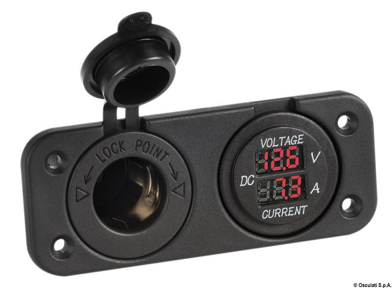Osculati 14.517.26 Stroommeter en digitale ampèremeter met 12V voeding
