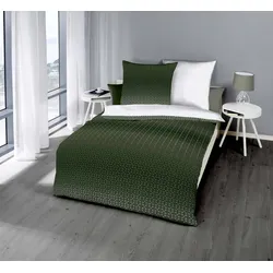 kaeppel Bettwäsche Satin Circles tanne 155x220 cm + 80x80 cm