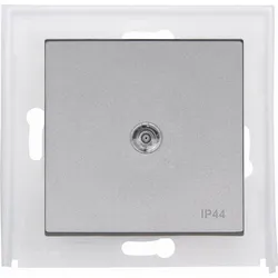 Kopp 493583002 HK07 IP44 - Flächenwippe mit Linse, Farbe: stahl