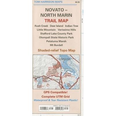 Novato-North Marin Trail Map, Karte von Tom Harrison, Tom Harrison Maps, 978-1-877689-96-3