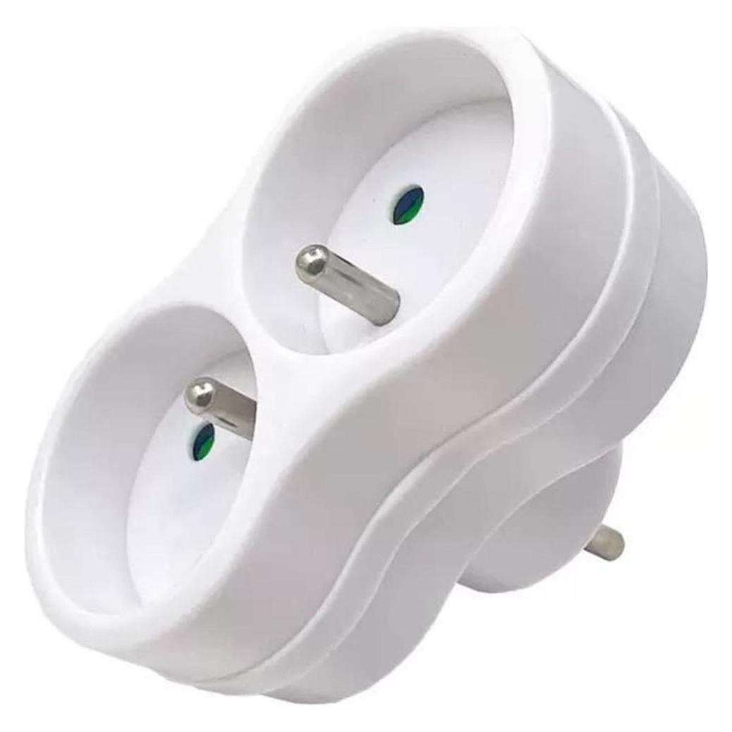 MicroConnect Plug EU to 2FR Type E, White (MC-PLUGEU1+2FRW)