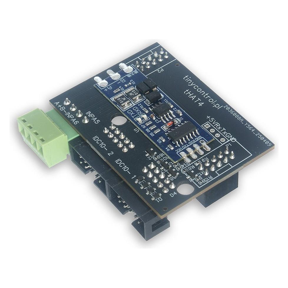 Tinycontrol tHAT4 - rozšíření 2x IDC10 pro LAN ovladač LK3.9 (tHAT4)