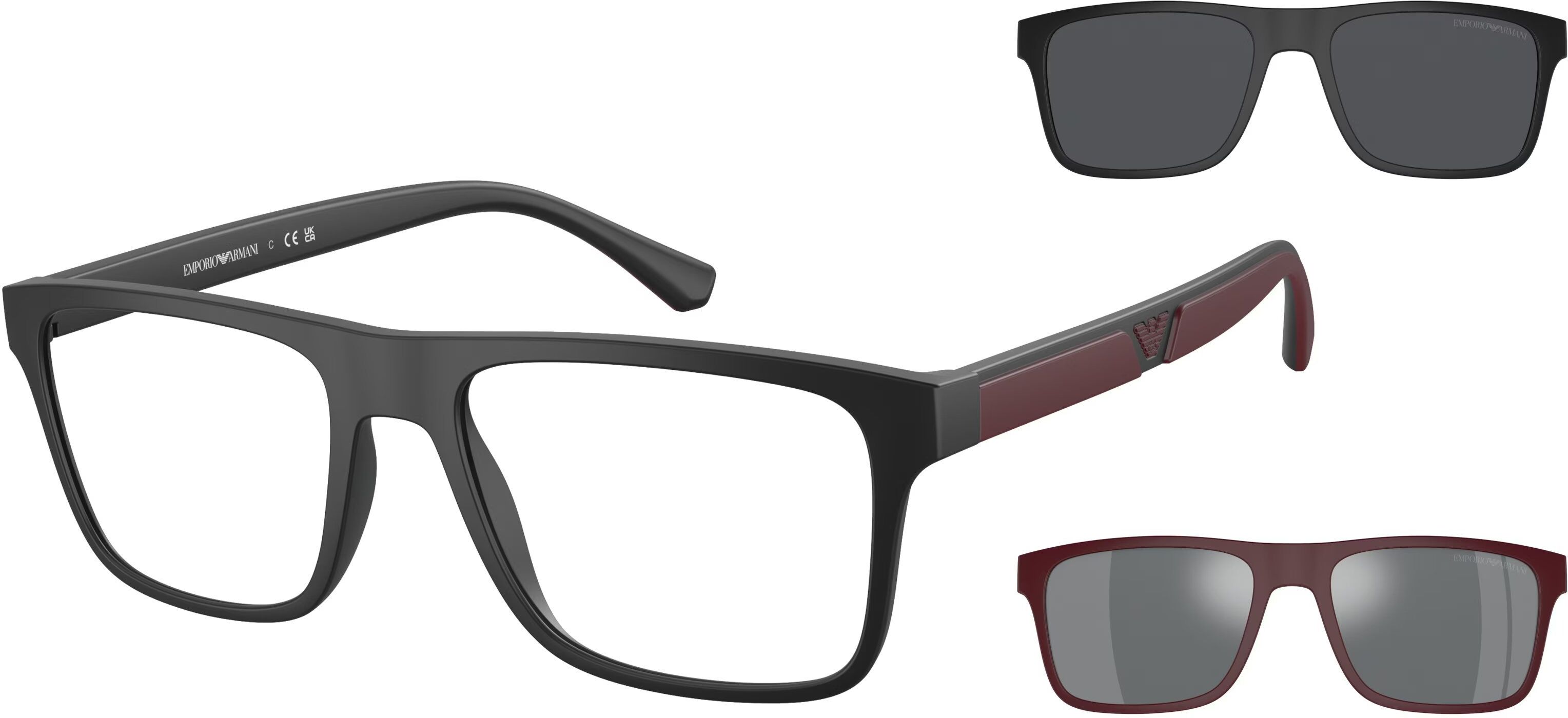 Giorgio Armani Brille Emporio Armani EA 4115 (50421W) + Clip on Herren