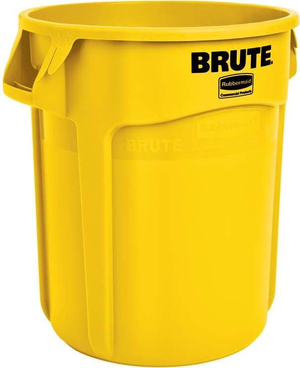 Rubbermaid Brute Container, 75,7 liter, geel, polypropyleen