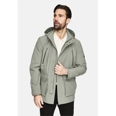 Outdoorjacke NEW CANADIAN "Cotton Touch", Herren, Gr. 52, grün, 100% Polyester, unifarben, lang, ohne Ausschnitt, Jacken Outdoorjacke, im locker-leichten Design