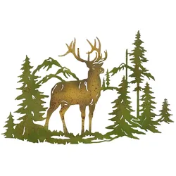 möbel direkt online Wanddekoration Hirsch grün