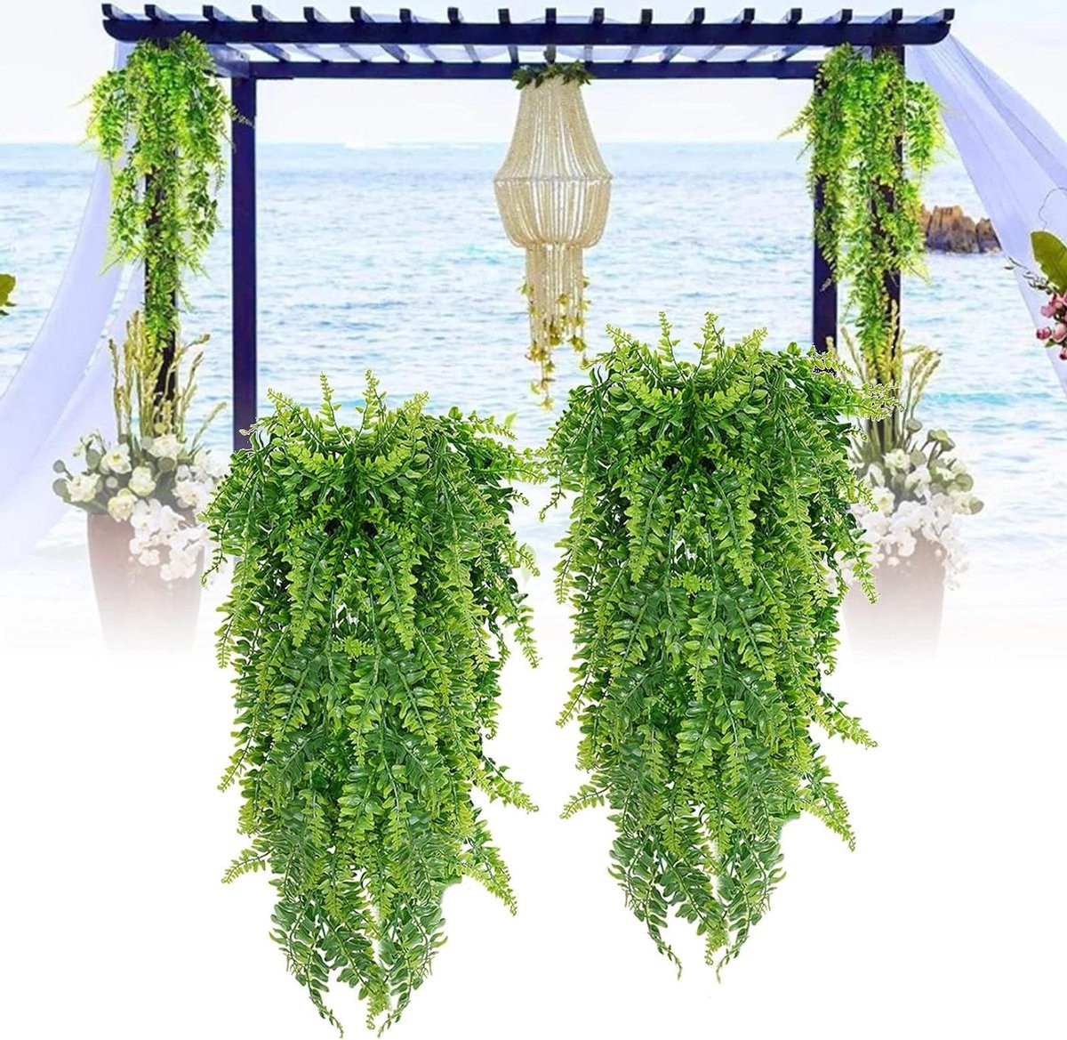 Kunstmatige Hangplant Nep Klimop Groen - 75 cm Lengte