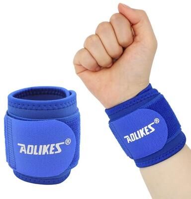 Useful Little Things Wrist Compression Strap And Brace For Fitness And Carpal Tunnel Support blue