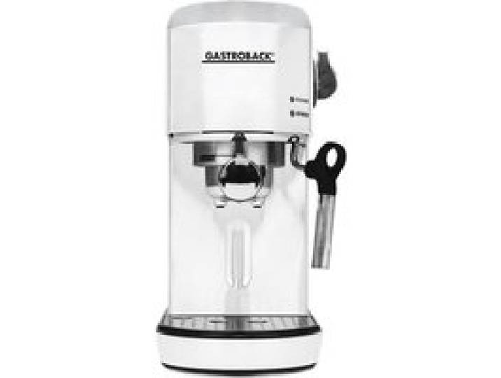 Gastroback 42717 Piccolo Espresso Machine Acier Inoxydable Blanc