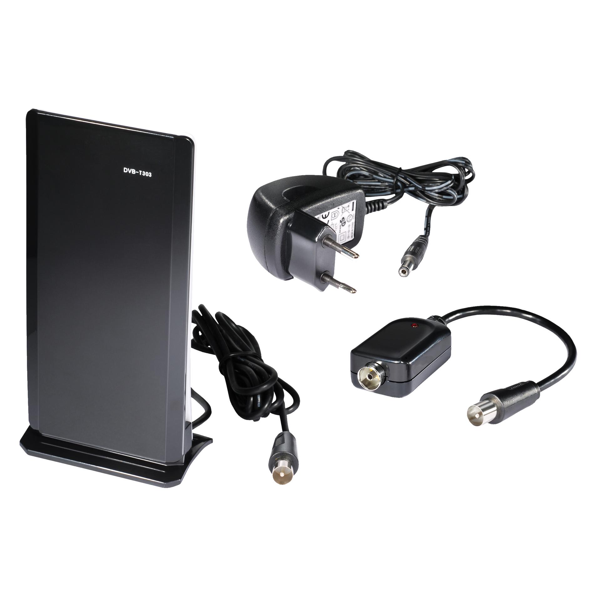Transmedia Zimmerantenne, aktiv (Zimmerantenne, 30 dB, DVB-T / -T2) (FZ DVB 5 L)