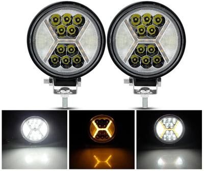 Inspired Living High Performance 4 Inch LED Work Light Bar Spot & Flood Offroad Driving Light 2pcs