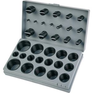 BrüderMannesmann Dichtungsring O-Ringsatz, 2,9 mm - 50,4 mm, aus Gummi, 32 Größen, 407-teilig