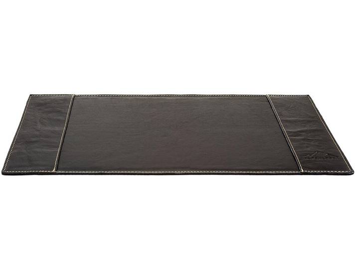 Schreibtischunterlage ALPENLEDER Piemont , schwarz, B:29cm T:51,5cm, Schreibunterlagen, Schreibtischunterlage