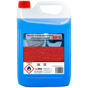 Wotan-Solutions Scheibenfrostschutz 499230, bis -20°C, gebrauchsfertig, mit Citrusduft, 5 Liter