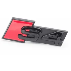 Original Audi S4 Schriftzug Emblem Logo Schwarz Front Kühlergrill