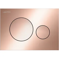 LAUFEN INEO Betätigungsplatte Moon, für WC-Element, Zweimengenbetätigung, H9001141620001, Farbe: Roségold glänzend