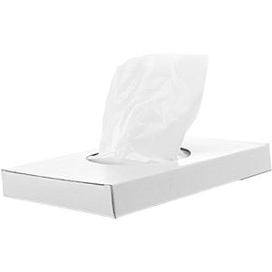 Satino Hygienebeutel 331560, HB1, weiß, aus Folie, 25 Beutel