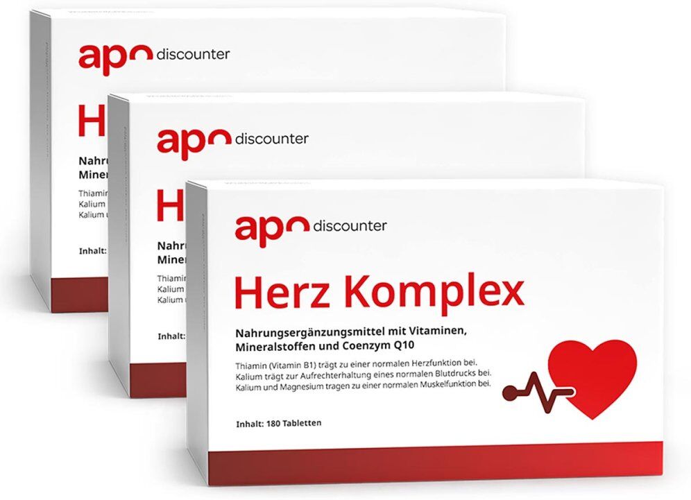 Herz Komplex Tabletten von apodiscounter 3x180stk