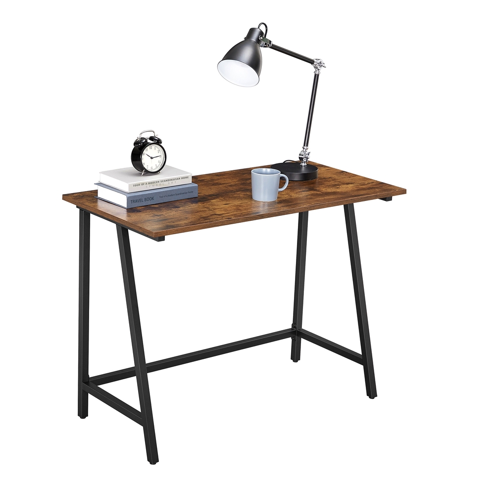 VASAGLE Industrial Schreibtisch 100 x 50 cm platzsparend LWD40X