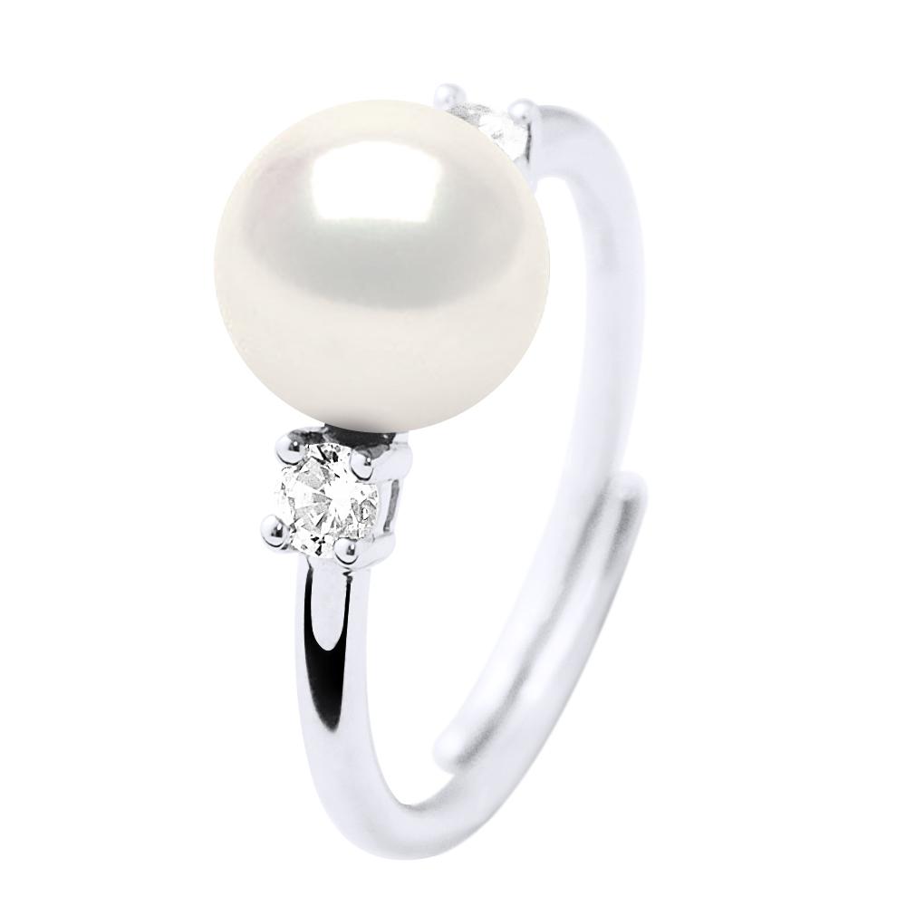 Ring Sieraden - Echte Gekweekte Zoetwaterparel Rond 7-8 mm