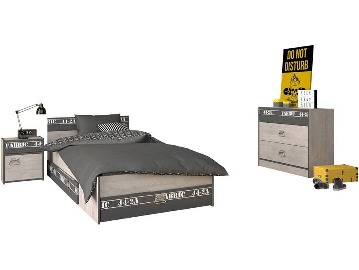 Parisot Jugendzimmer-Set Parisot Fabric 14, (Set, 4-tlg., 4-teilig)