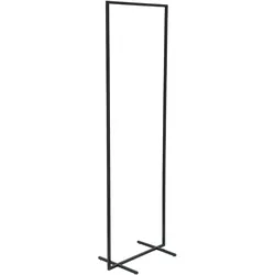 Garderobe Jonathan aus Metall, modern und pulverbeschichtet, Schwarz, schlankes Design für Deinen Flur