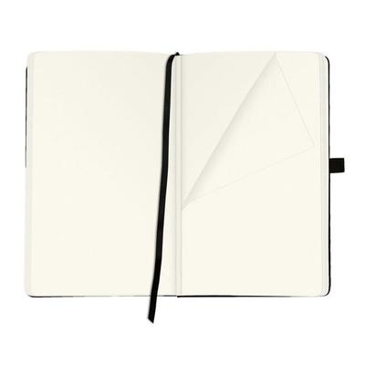 Herlitz Notizbuch Classic A5 96 Blatt blanko schwarz mit Leseband und Falttasche my.book, von , Herlitz