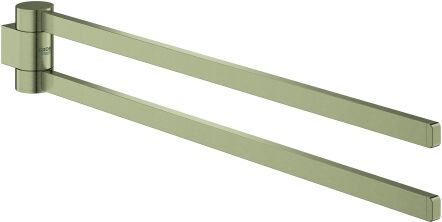 Grohe Selection sèche-serviettes 41063EN0 40 cm, 2 bras, pivotant, nickel brossé
