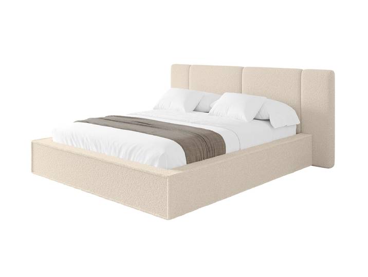 Polsterbett RIVO 140x200 cm Dunkelbeige - Quelle 06