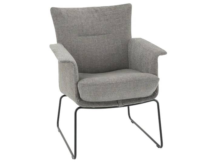 Sessel Aida, Stoff Galetti, Epoxy Schwarz, b 67 cm t 76 cm h 79 cm