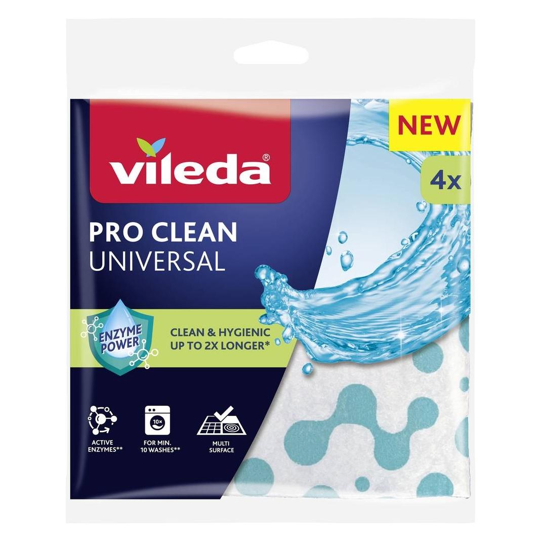 Vileda Universaltuch mit Enzymen Pro Clean 4 tlg. (4 Stk.) (179370)