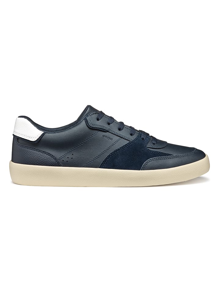 Geox Leder-Sneakers "U Affile" in Dunkelblau - 42