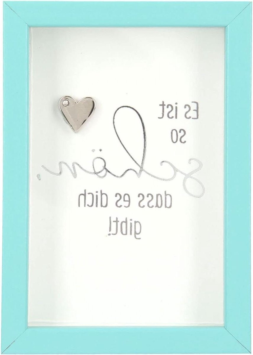Decoratieve houten fotolijst met spreuk - Kleine attentie en cadeau