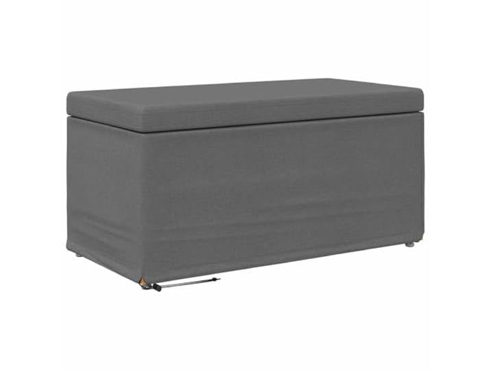 Makastle Hocker Dunkelgrau 81 x 41 x 40 cm Stoff und Pressholz