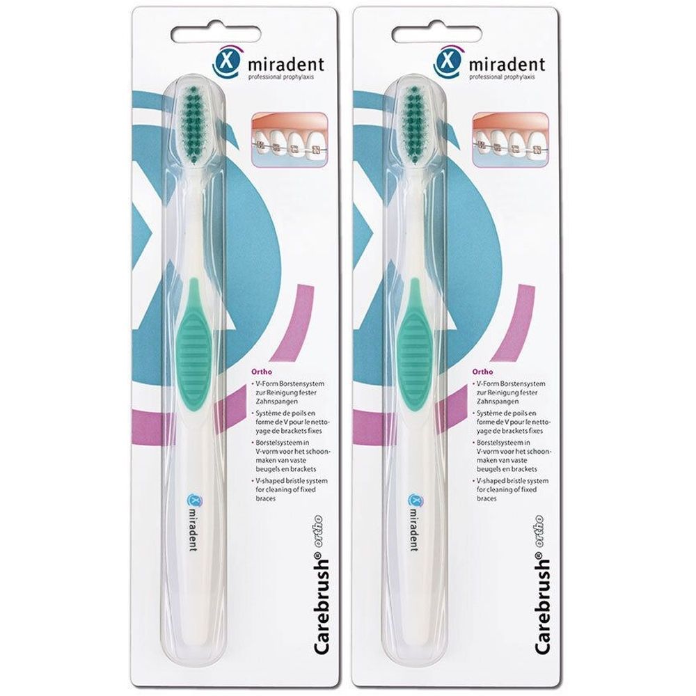 Miradent Carebrush Ortho x2 2x1 St Zahnbürste