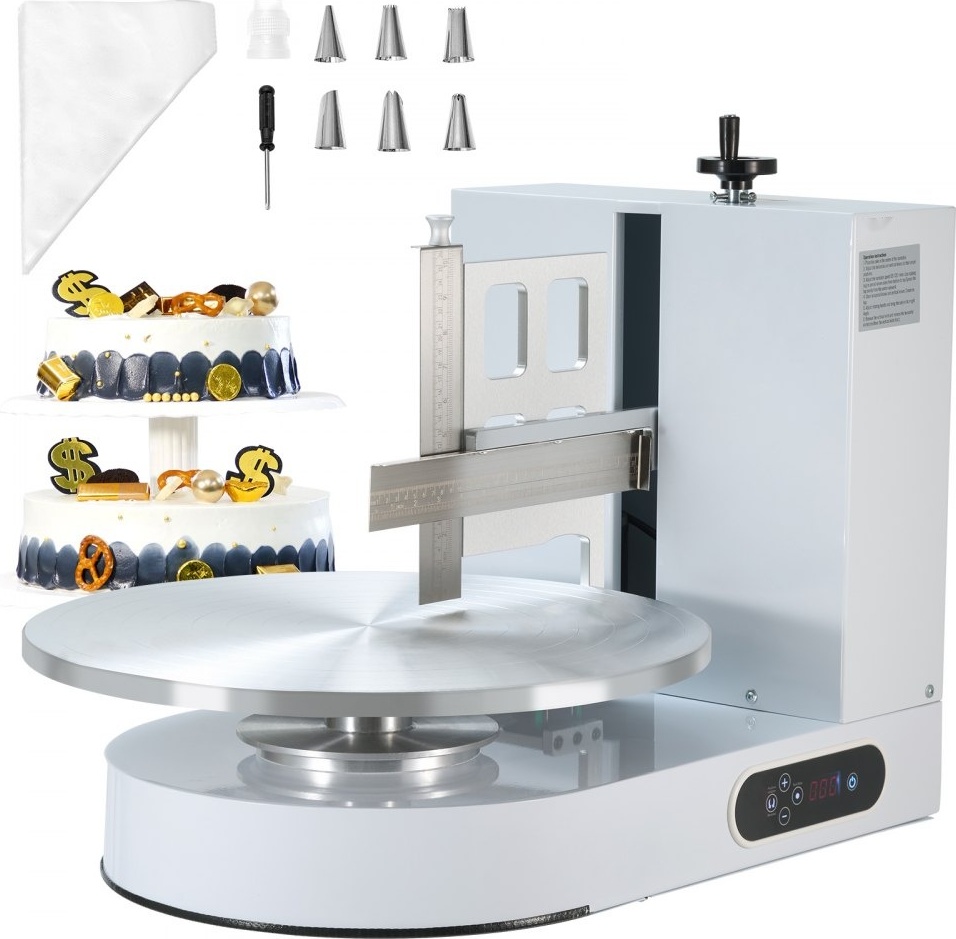 Tortendekorationsmaschine - 10,16-40,64cm - Tortencreme-Verteilmaschine in Weiß - Backzubehör für professionelle Konditorei