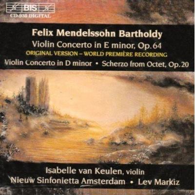 Mendelssohn Bartholdy - Isabelle van Keulen,Markiz,Nieuw SinfAmsterdam, CD