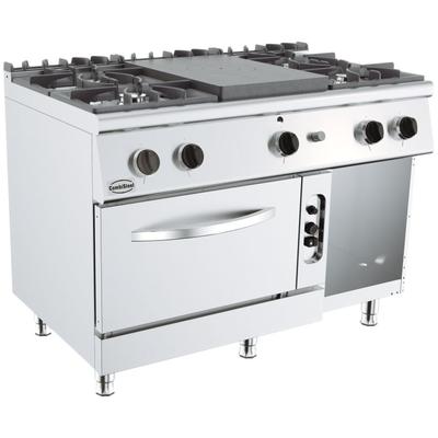 CombiSteel Base 700 Glühplattenherd 4 Br. Gasbackofen