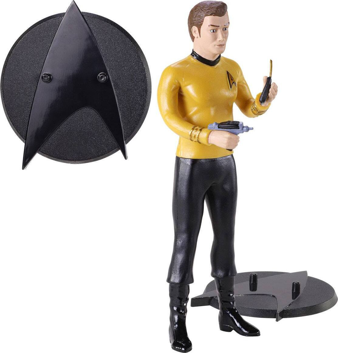 The Noble Collection Star Trek Bendyfig Kirk buigbare figuur, 19 cm