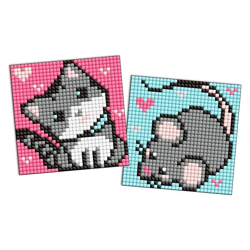 Ideyka Diamond Painting Sticker - Graue Freunde (AMS1049)