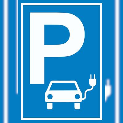HB-Druck Parkplatz Elektrofahrzeug Schild A1 (594x841mm)