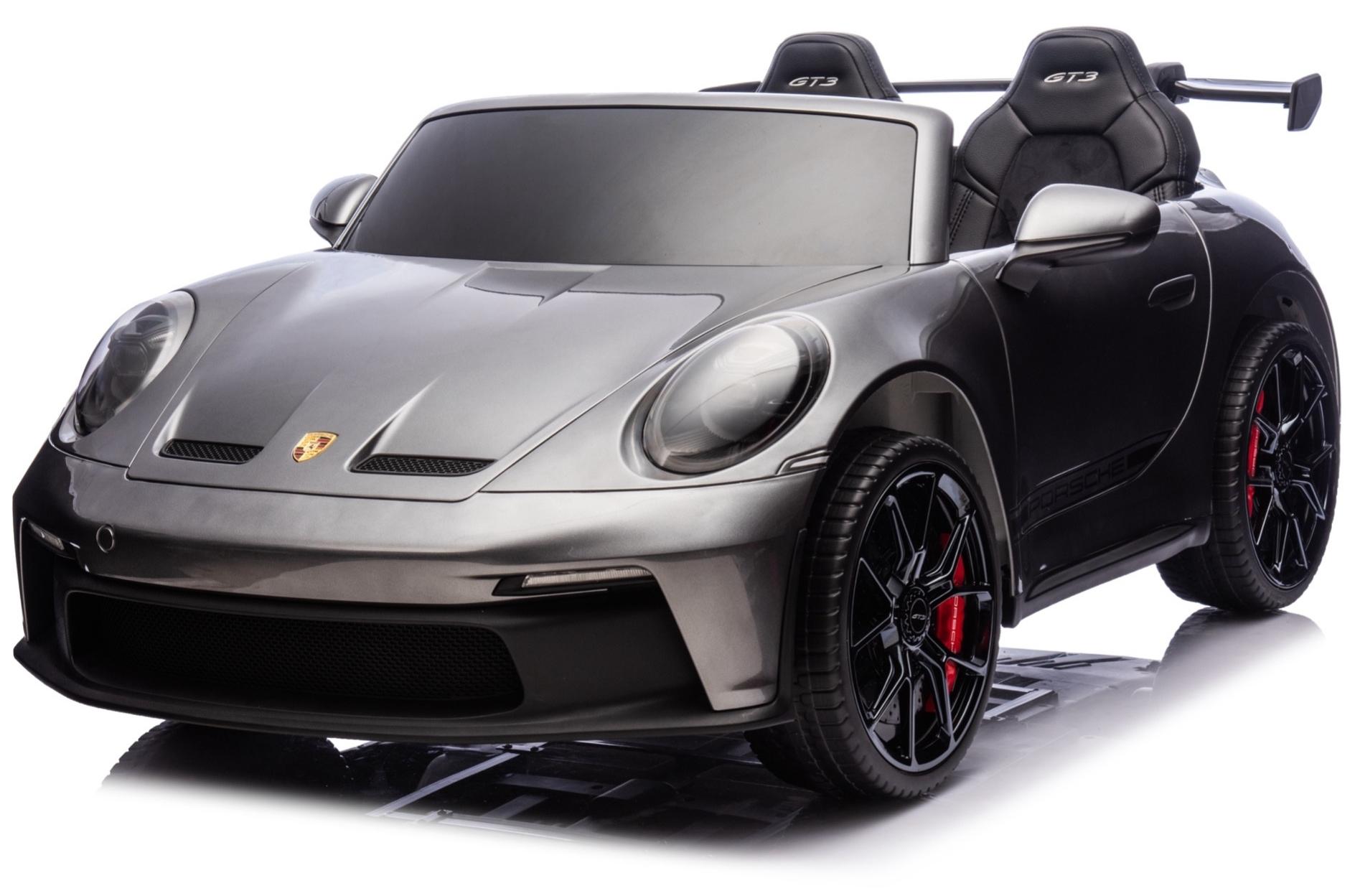 Porsche 911 GT3 24V 2-Sitzer Kinder-Elektroauto Grau