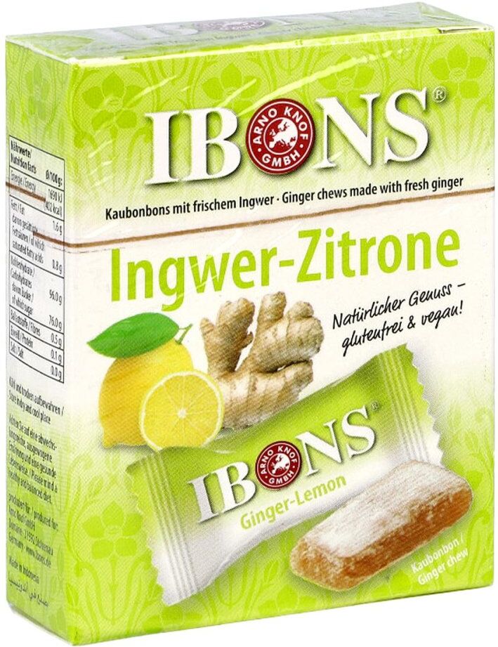 Ibons Ingwer Zitrone Box Kaubonbons 60g