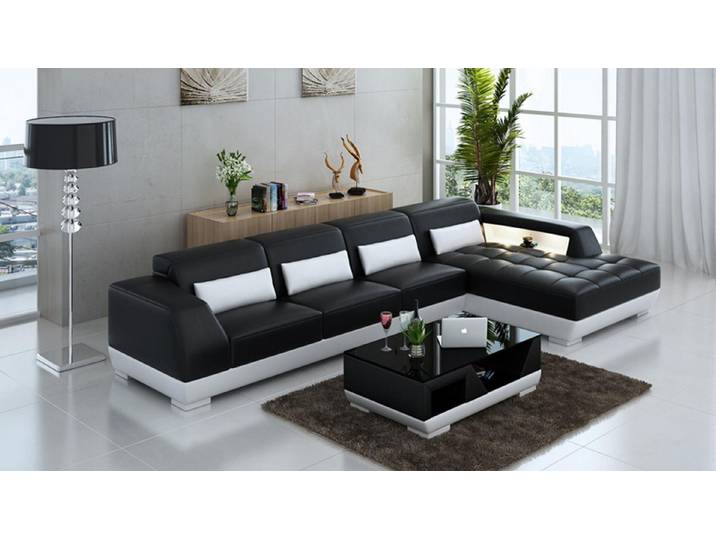 JVmoebel Ecksofa Ledersofa mit USB-Funktion und L-Form in modernem Design, Made in Europa