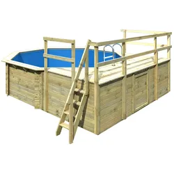 Karibu Pool Modell 2 D - kdi inkl. gratis Sandfilteranlage & Pool-Starterset (Gesamtwert 418,99€)