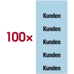 OTTO Office Selbstklebende Inhaltsschilder »Kunden« blau, 8 cm